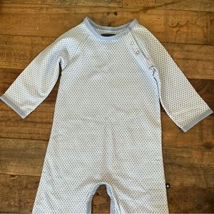 ToobyDoo infant blue dot one piece 6-12monrhs